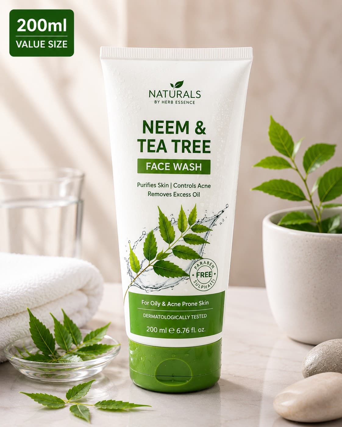 Neem & Tea Tree Purifying Face Wash For All Skin Type 200ml Pack Of 1