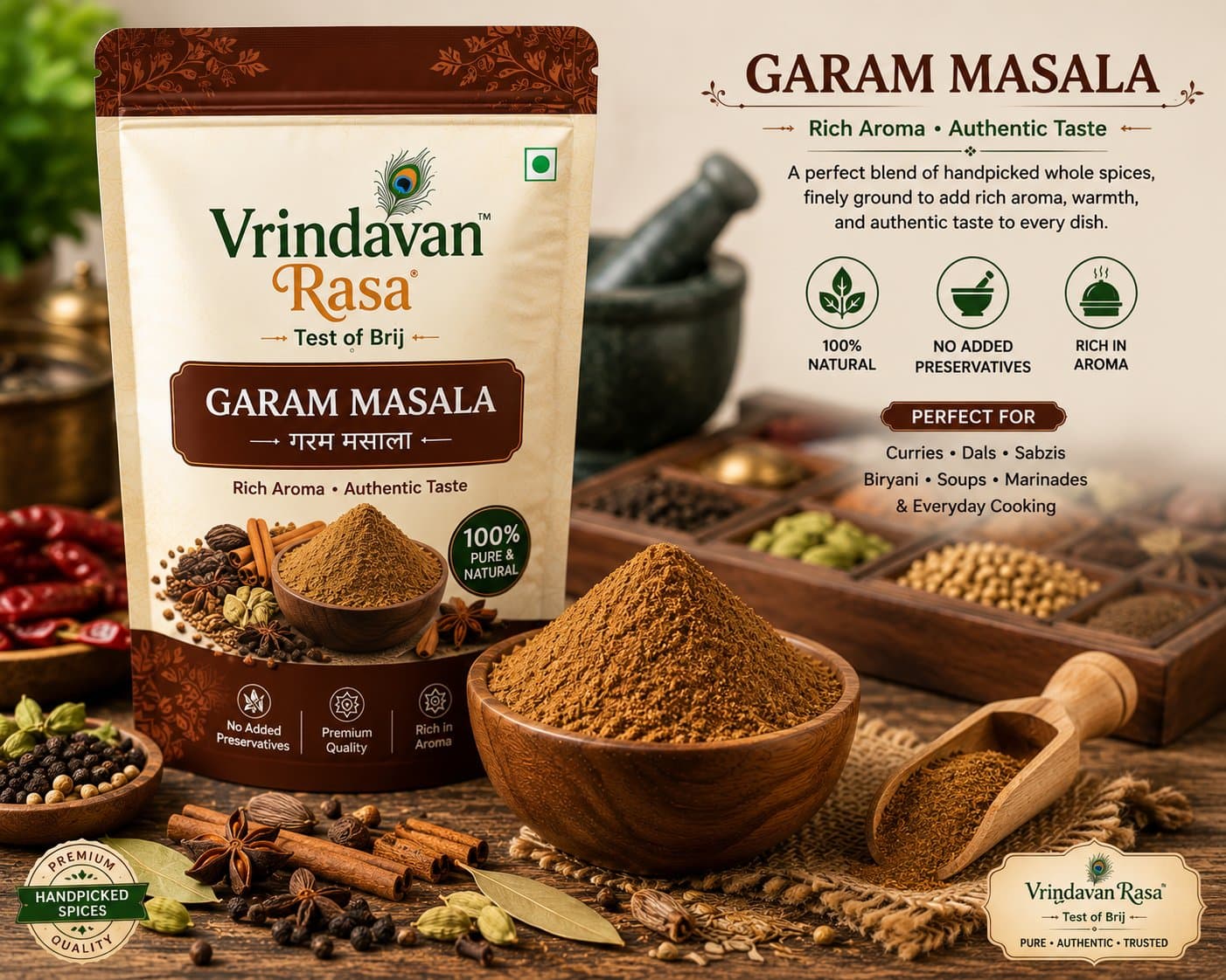 Vrindavan Rasa Rich Aroma Garam Masala 250